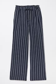 FatFace Blue Iva Stripe Linen Blend Trousers - Image 5 of 5