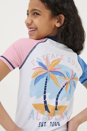 FatFace White Colourblock Rash Vest - Image 4 of 6