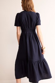 Boden Blue Petite Eve Double Cloth Midi Dress - Image 2 of 6