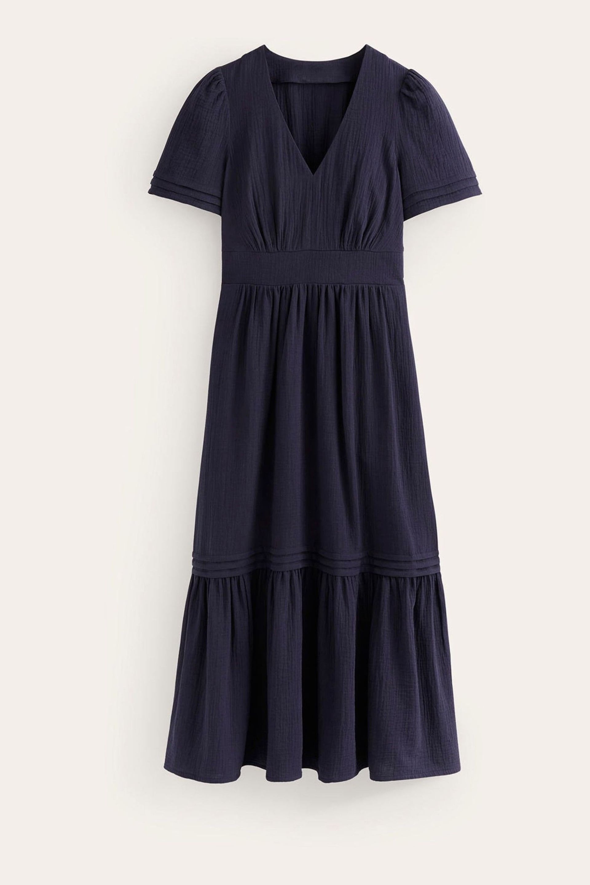 Boden Blue Petite Eve Double Cloth Midi Dress - Image 6 of 6