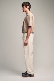 Ecru White Relaxed Fit Vintage Coloured Jeans - Image 3 of 10