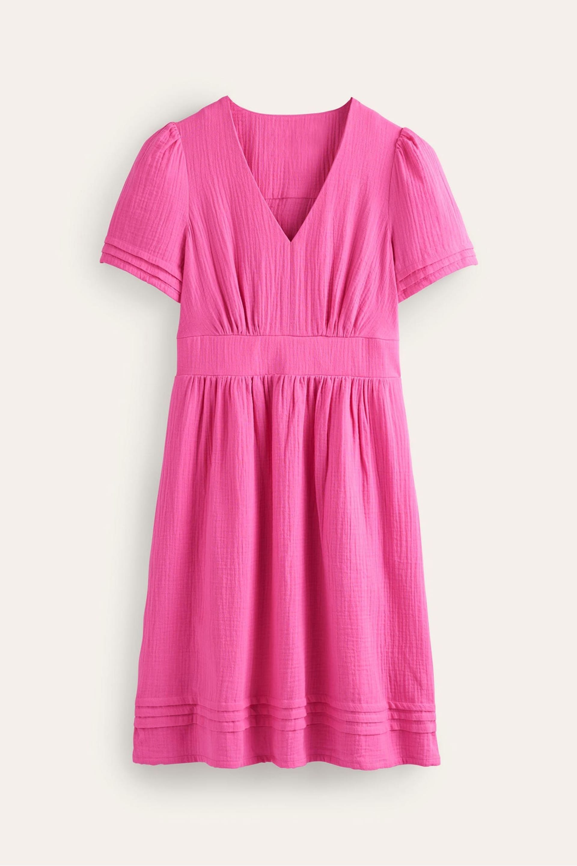 Boden Pink Eve Double Cloth Short Dress - Image 5 of 5