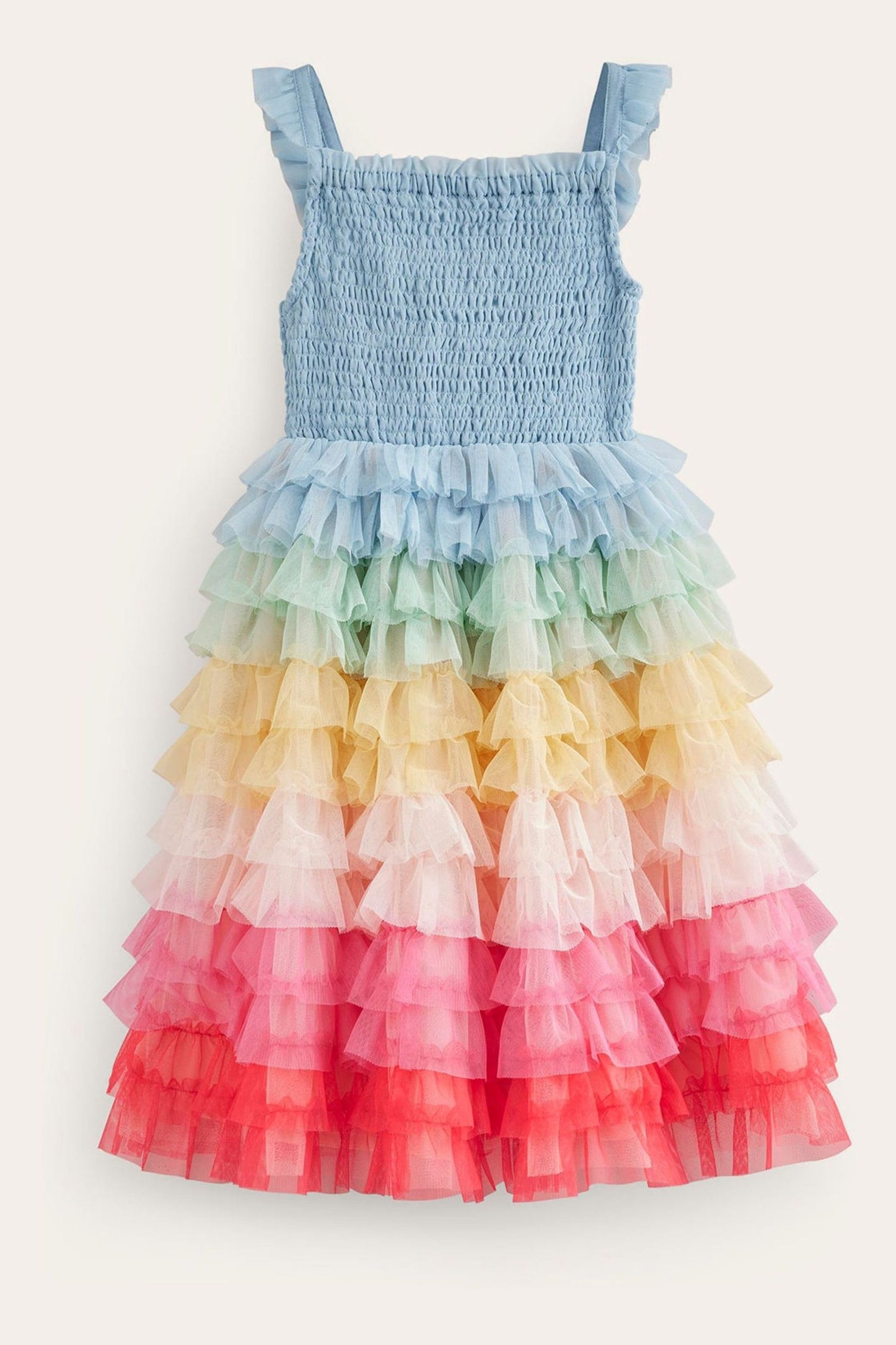 Boden Blue Rainbow Skirt Tulle Dress - Image 1 of 4