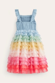 Boden Blue Rainbow Skirt Tulle Dress - Image 2 of 4