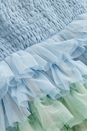 Boden Blue Rainbow Skirt Tulle Dress - Image 3 of 4
