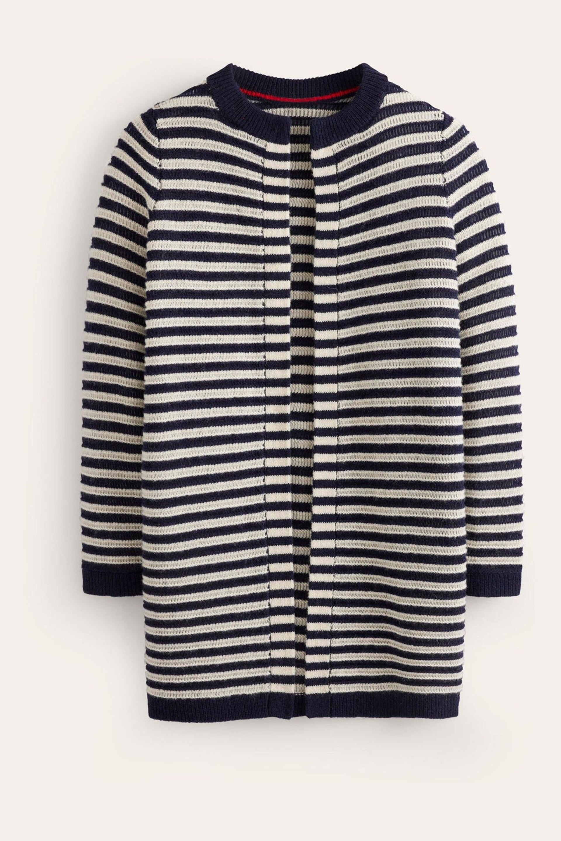 Boden Blue Longline Merino Cardigan - Image 5 of 6