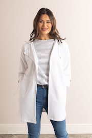 Lakeland Leather White Lakeland Clothing Chloe Hooded Jersey Jacket - Image 4 of 7