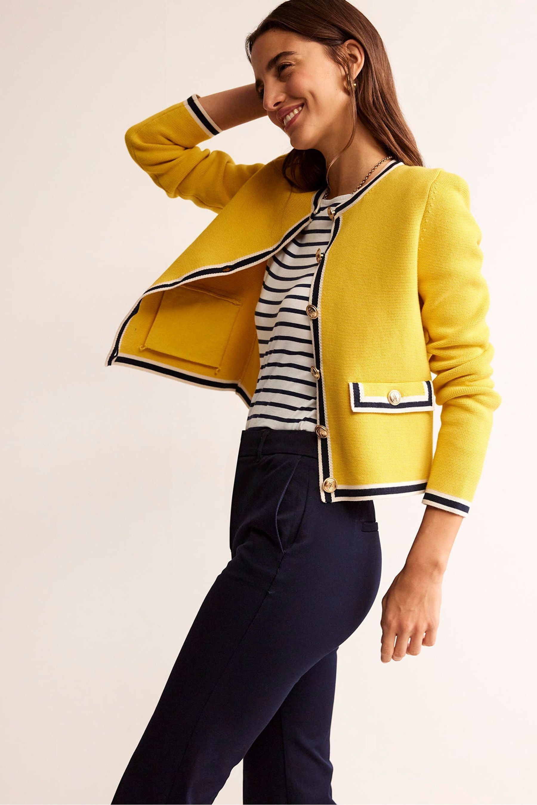 Boden yellow cardigan sales