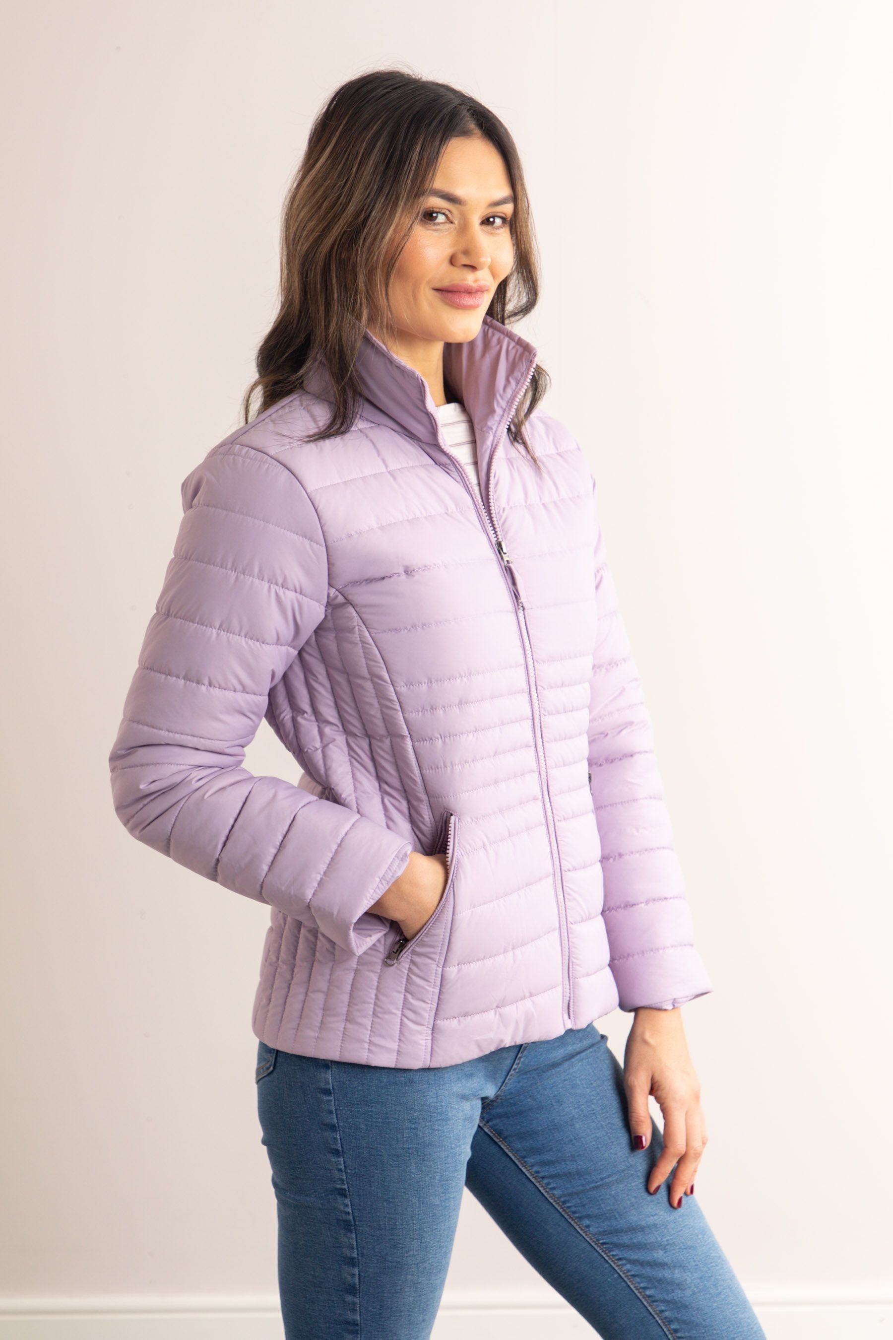Buy Lakeland Leather Purple Jolie Quilted Jacket from Next Luxembourg