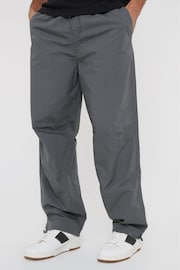 Threadbare Grey Cotton Relaxed Fit Jogger Style Cuffed Trousers - Image 1 of 5