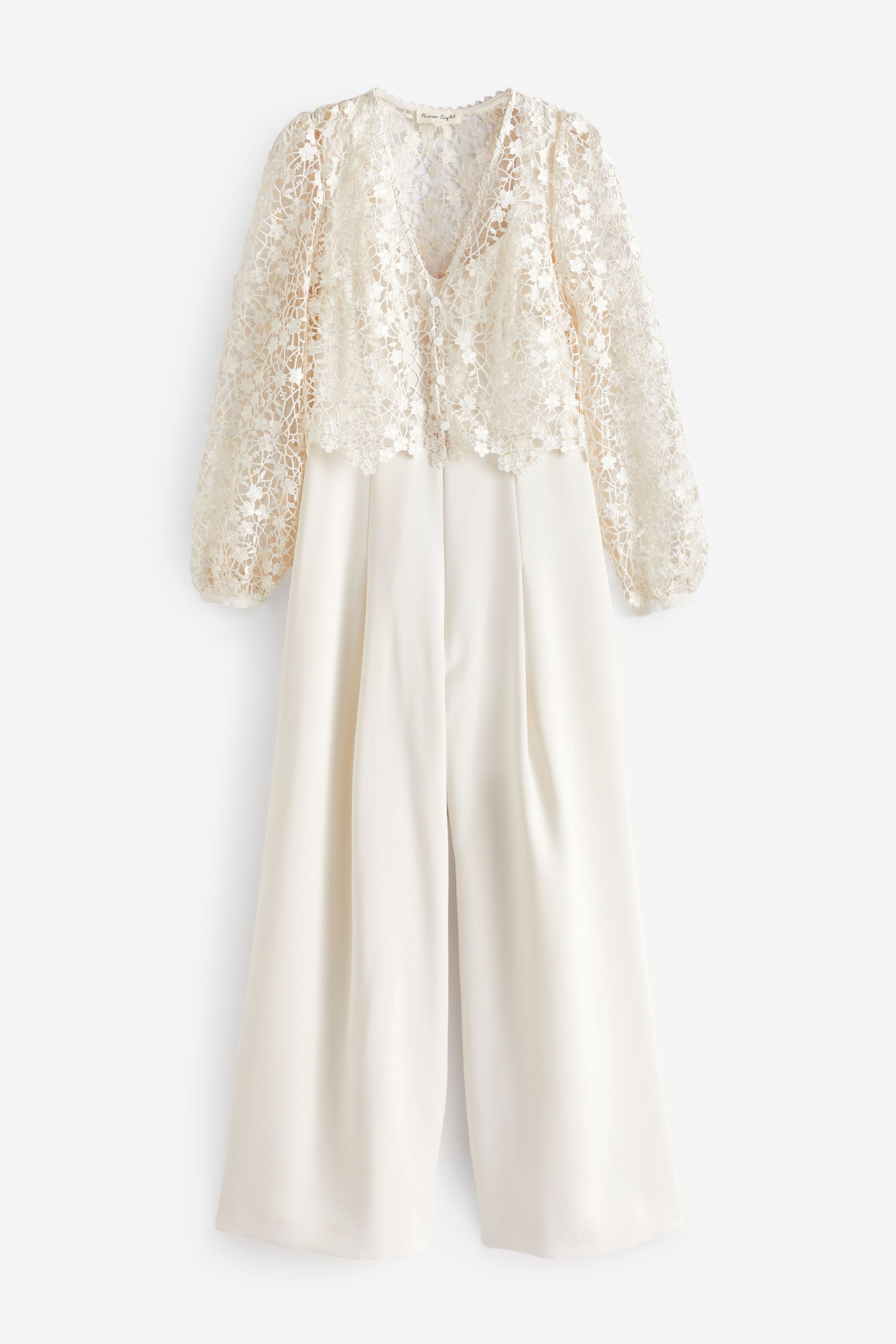Cream lace jumpsuit clearance
