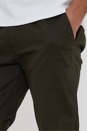 Threadbare Forest Green Cotton Slim Fit Chino Trousers With Stretch - Image 3 of 3