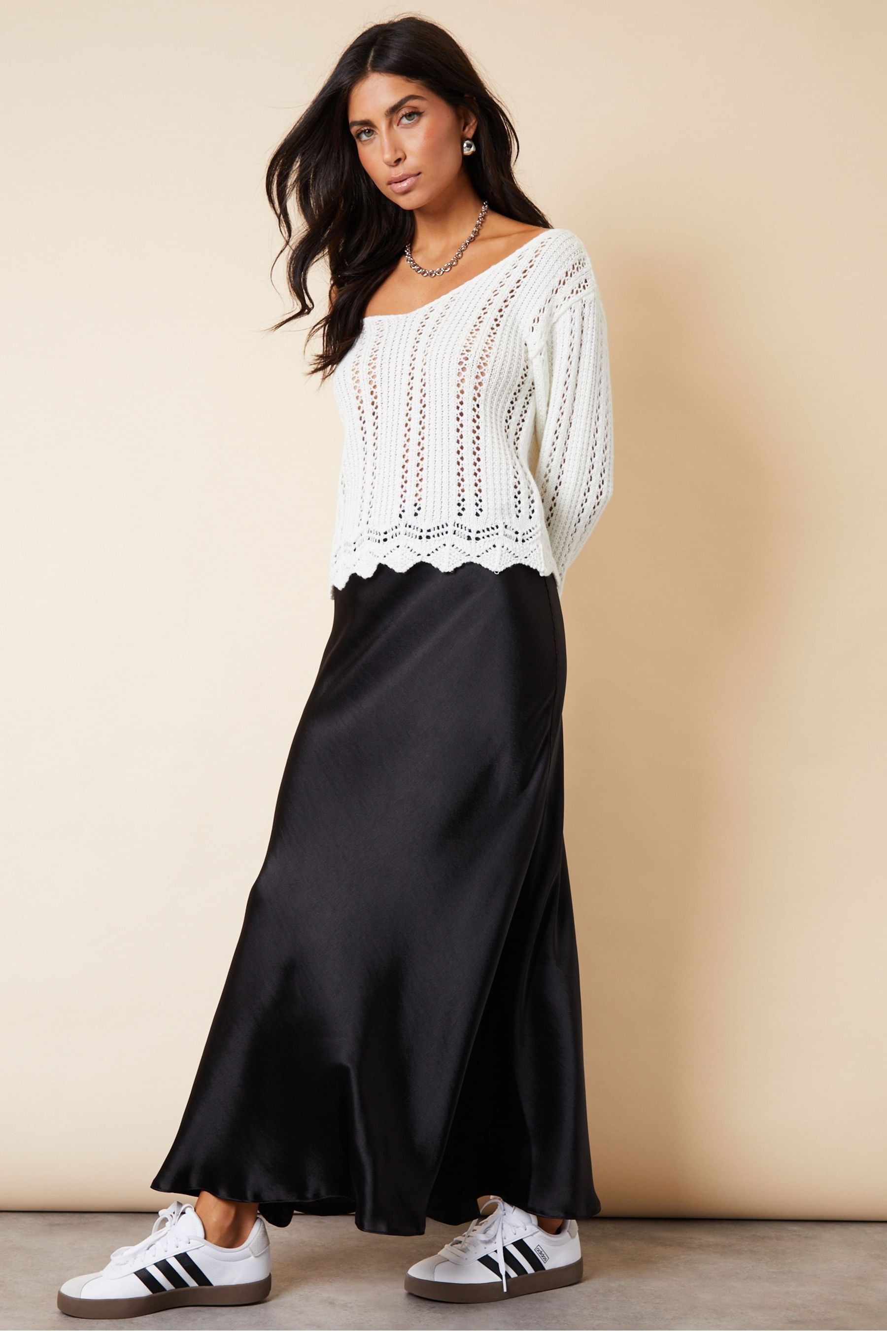 Satin maxi skirt uk outlet