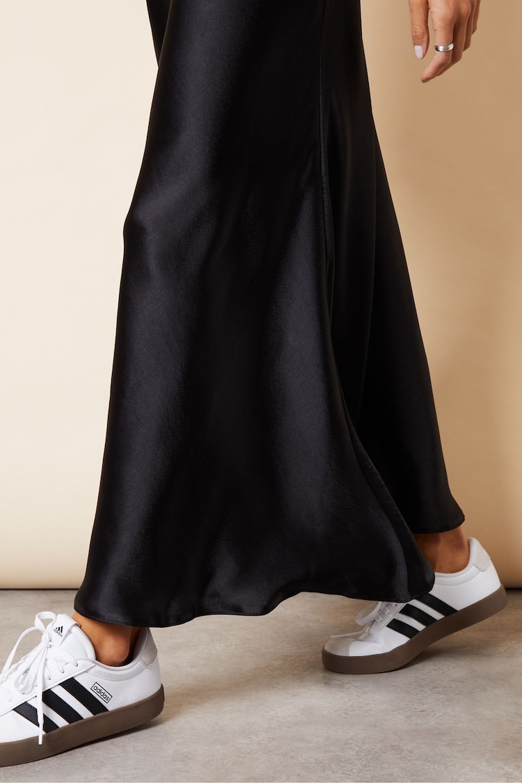 Maxi Slip Skirt in Black