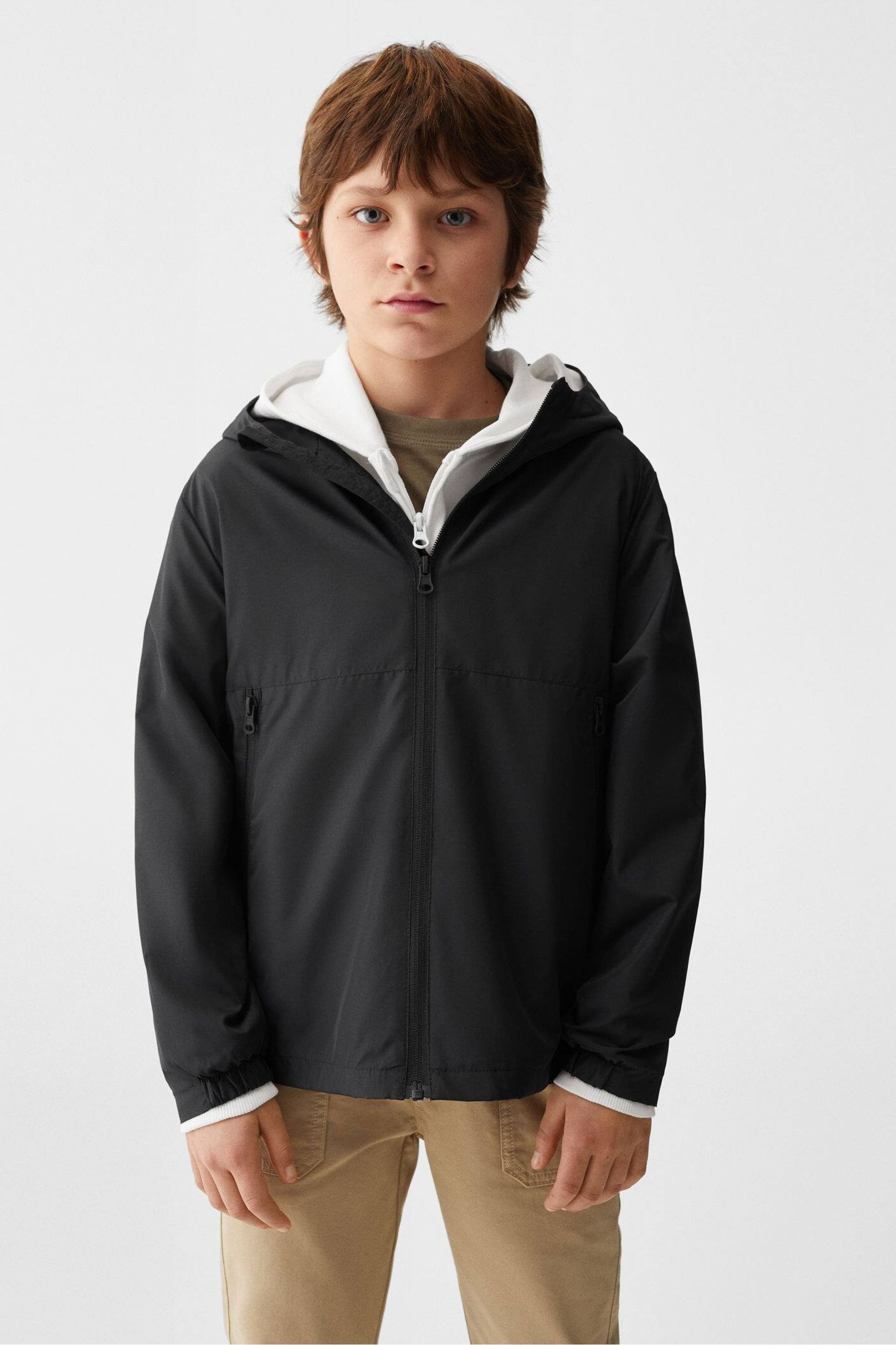 Mango hooded parka shop