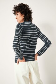 Hush Black Anna Stripe Crew Neck T-Shirt - Image 3 of 5