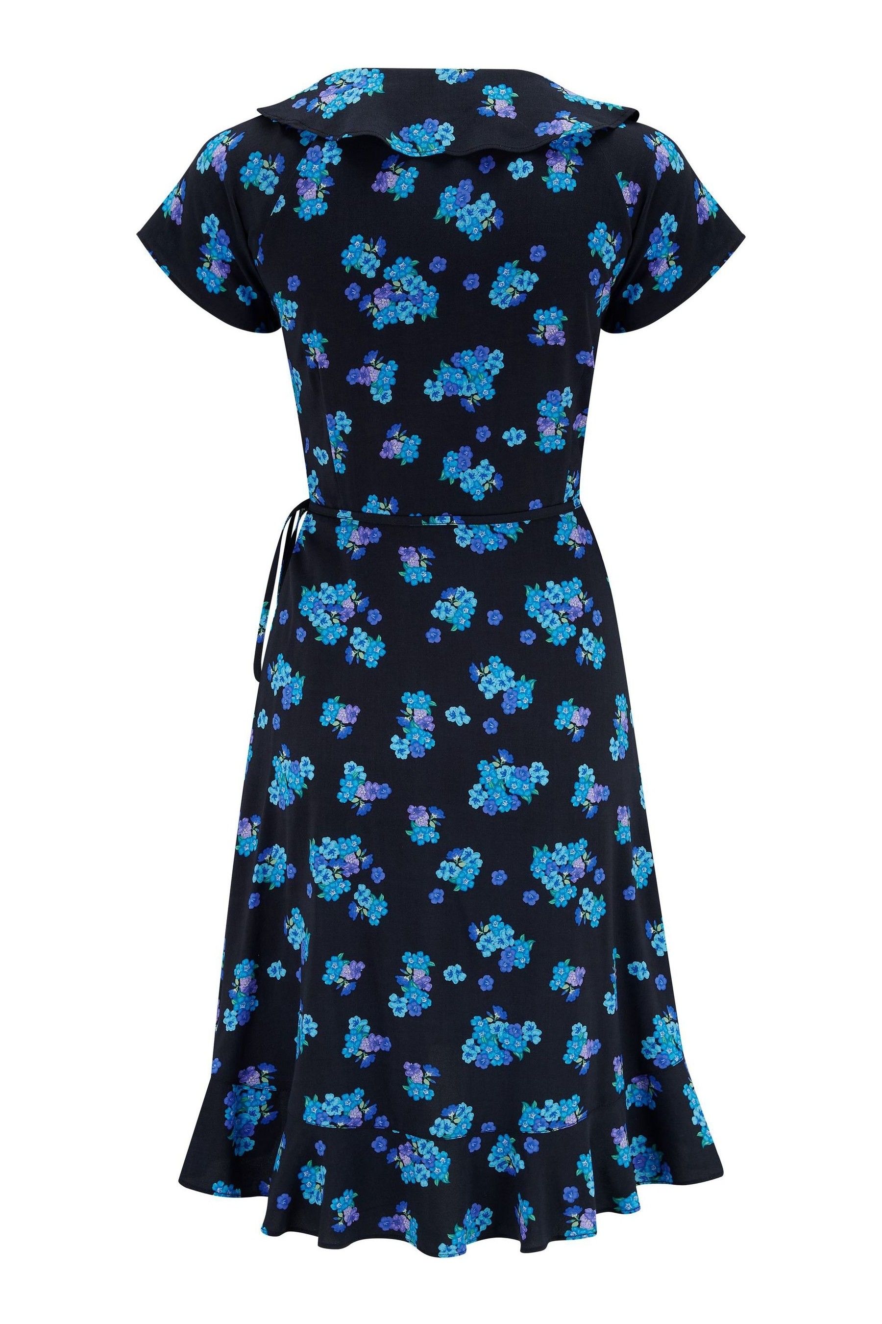 Buy Pour Moi Black Frill Wrap Woven Beach Dress from the Next UK online ...