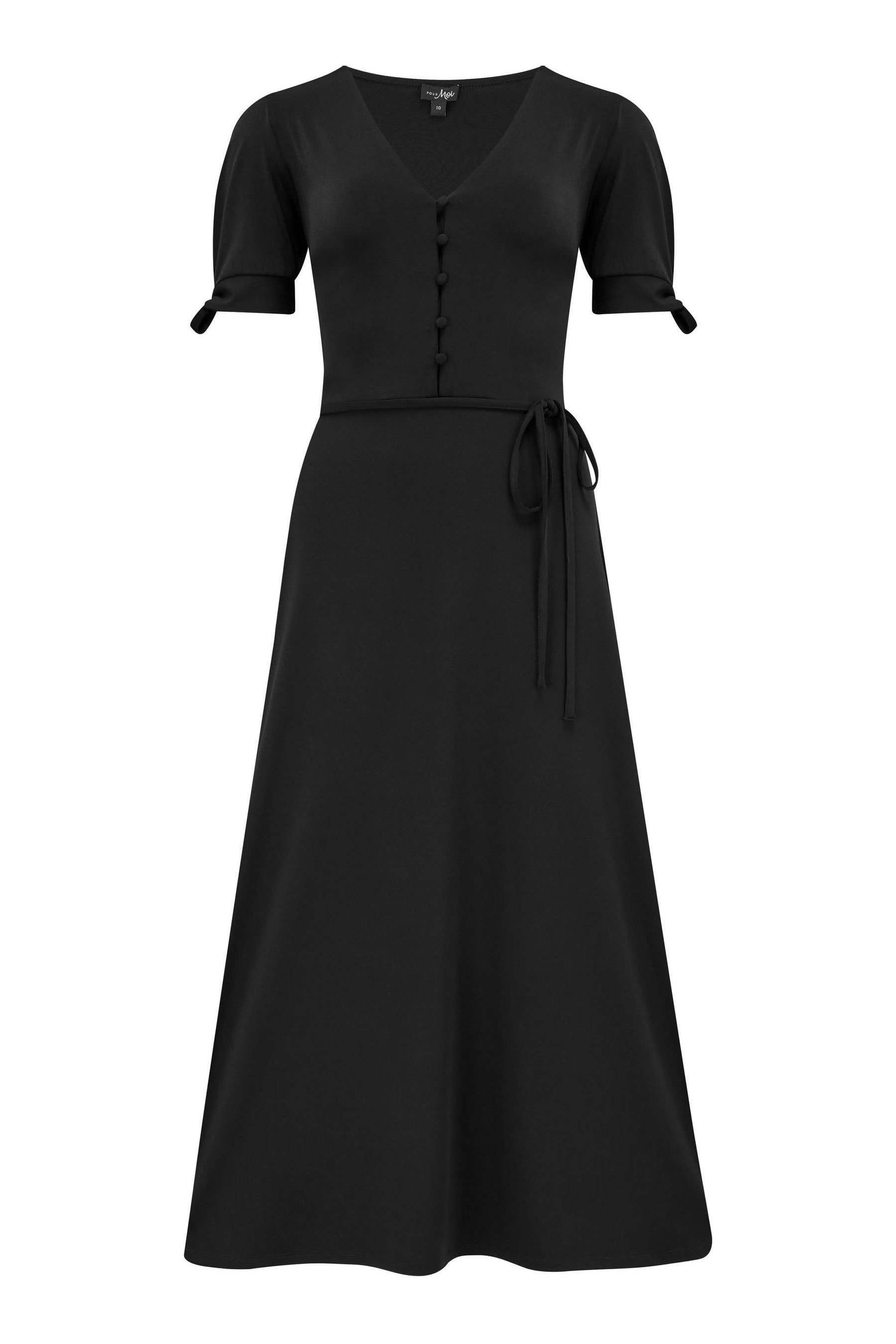 Tie sleeve midi dress 2025