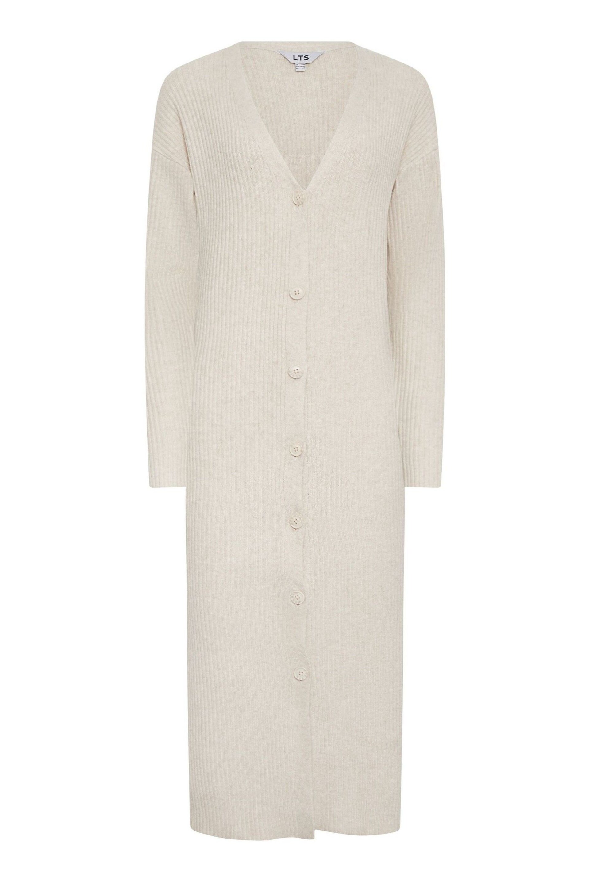 Long Tall Sally Grey Ribbed Longline Cardigan - Image 2 of 2