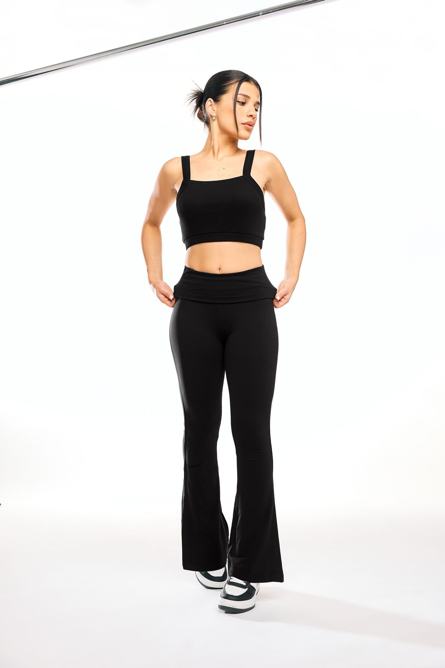 Fold over waist leggings store