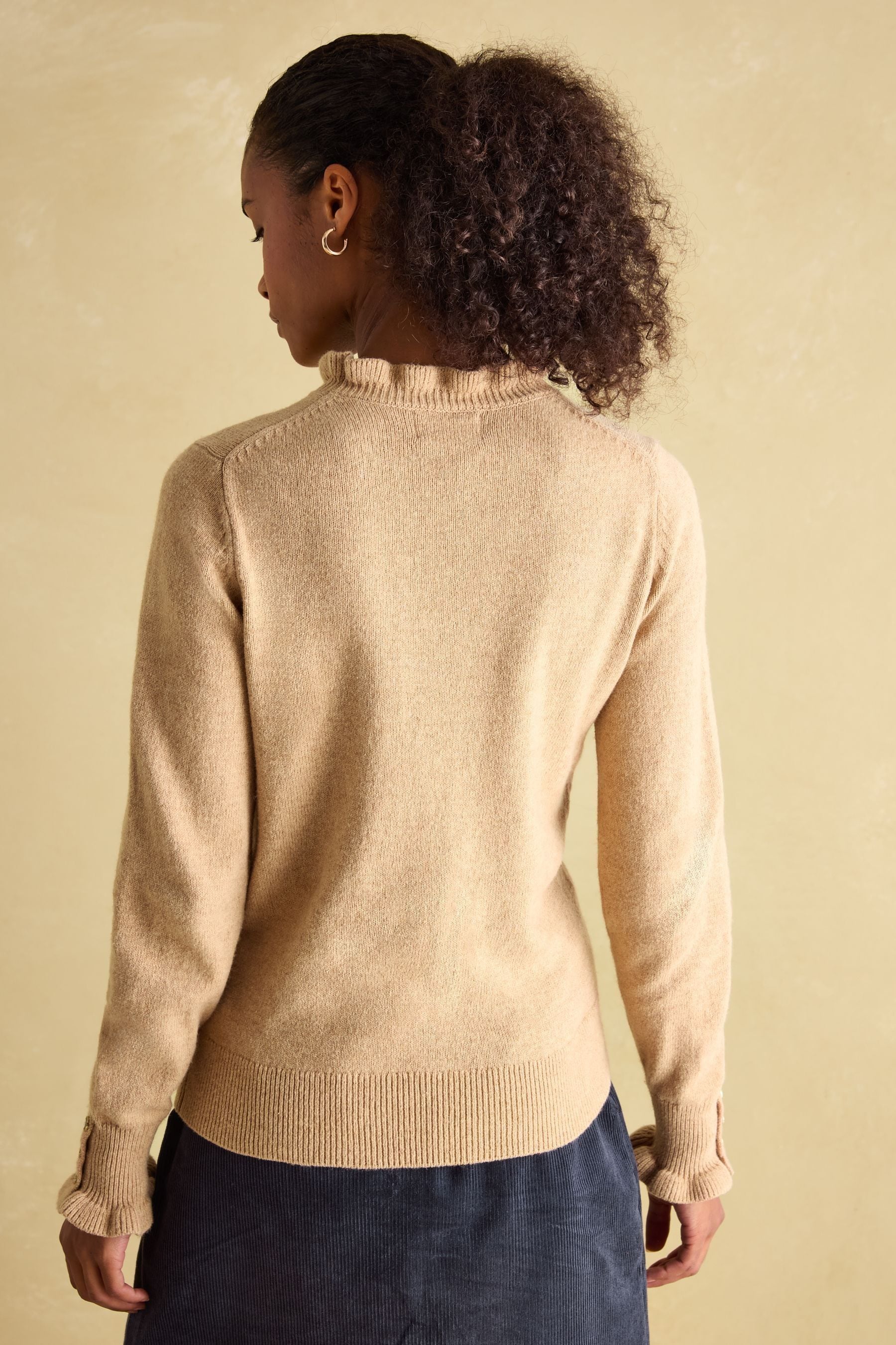 Buy Joules Edith Oat Frill Neck Jumper from Next Canada