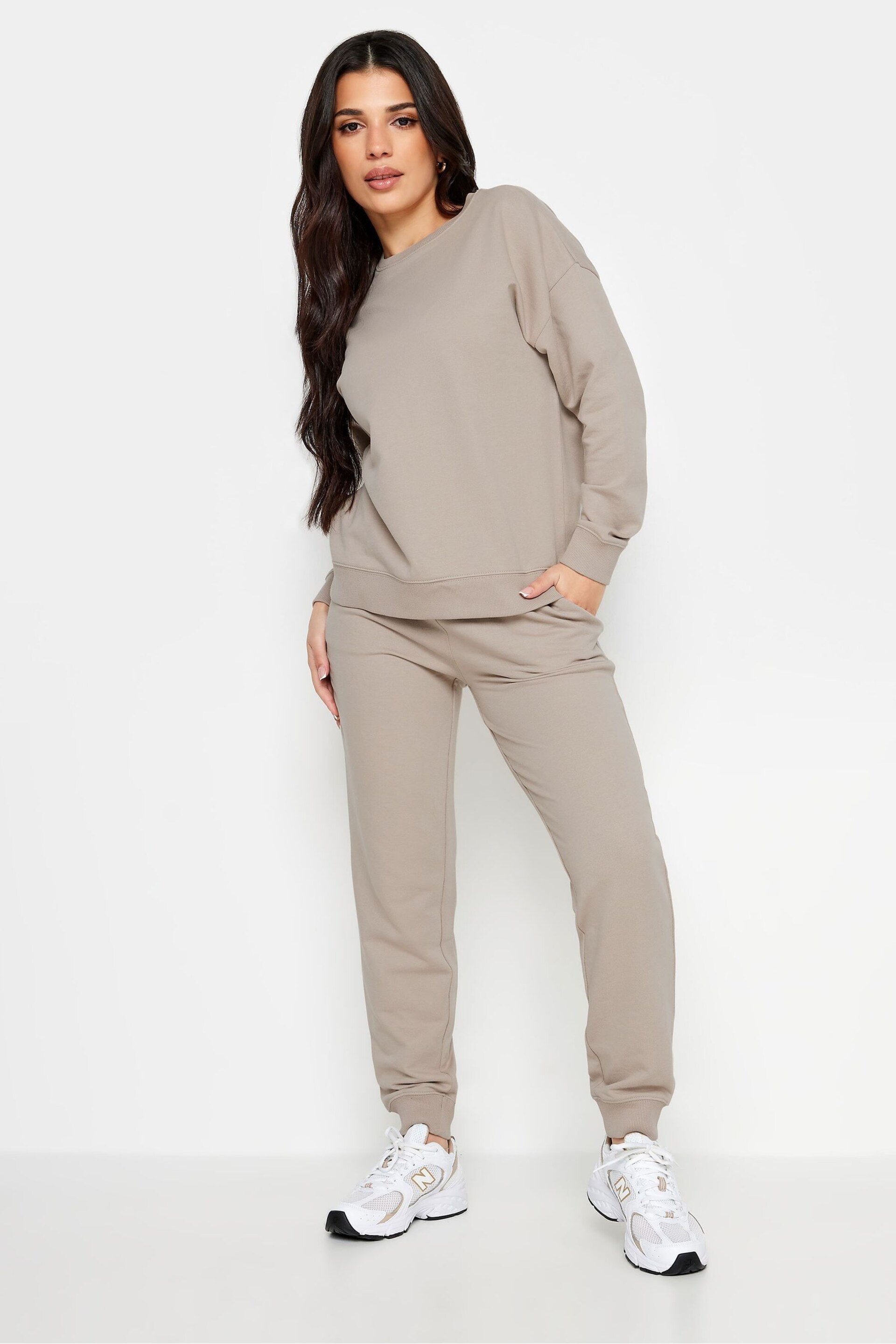 PixieGirl Petite Natural Cuffed Joggers - Image 1 of 4