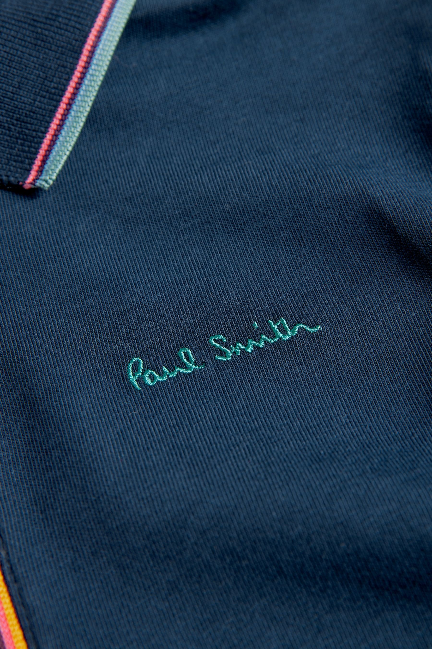 Buy Paul Smith Junior Boys Short Sleeve Artist 100 Cotton Quarter Zip Polo Shirt from Next USA