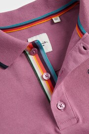 Paul Smith Junior Boys Short Sleeve Signature 100% Cotton Polo Shirt - Image 6 of 8