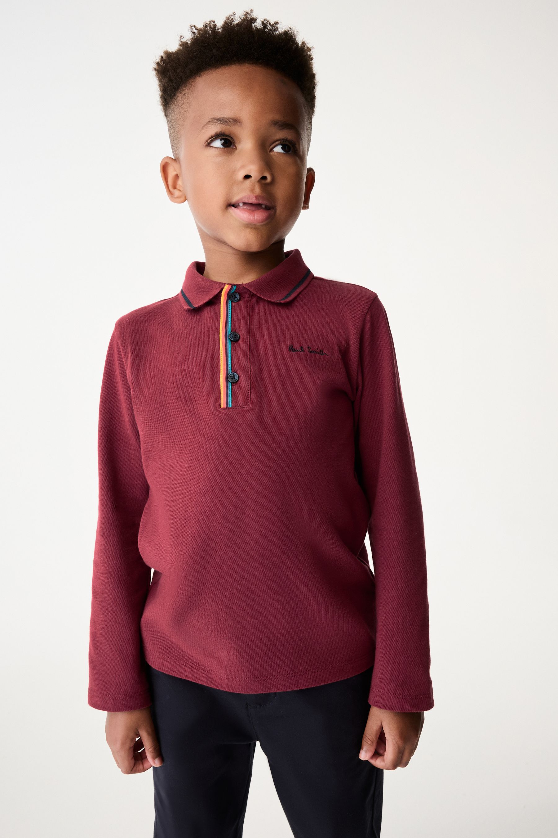 Chemise Paul Smith Junior Garçon Taille 5 - Rayures Multicolores, Manches Longues, 100% Coton | Occasion En Parfait état