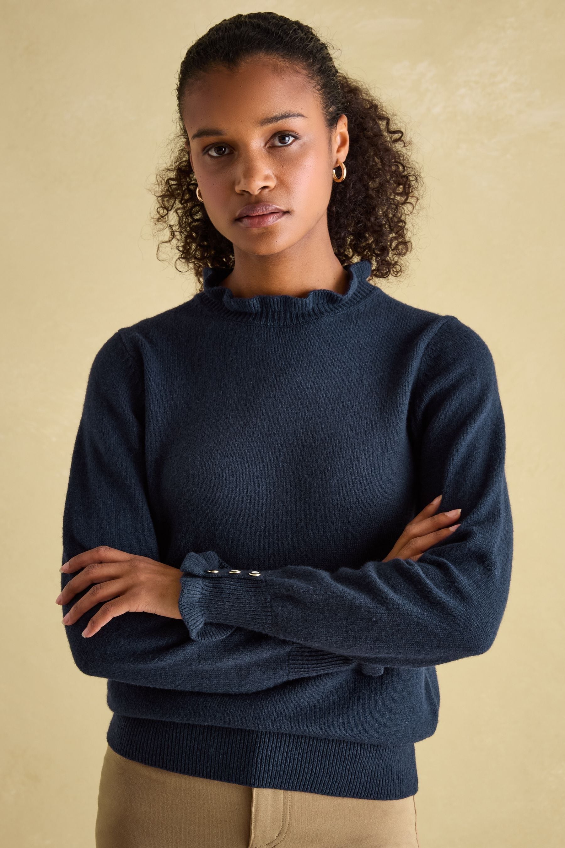 Frill shirt jumper shop