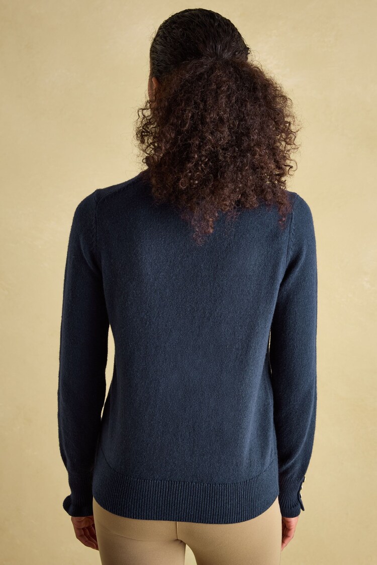 Buy Joules Edith Navy Frill Neck Jumper from Next Malaysia