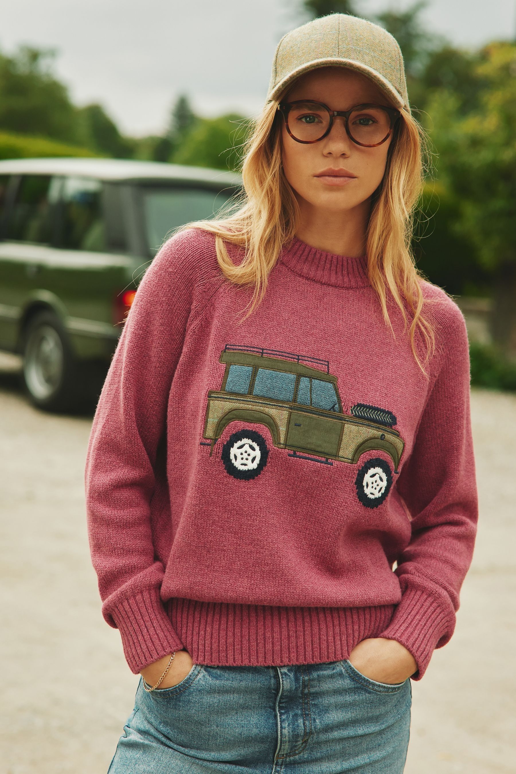 Buy Joules Rutland Pink Applique Knitted Jumper from Next USA