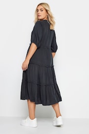 Yours Curve Grey Midi Shirt Dress - Image 3 of 4