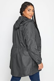 Yours Curve Grey Lightweight Parka - Image 3 of 4