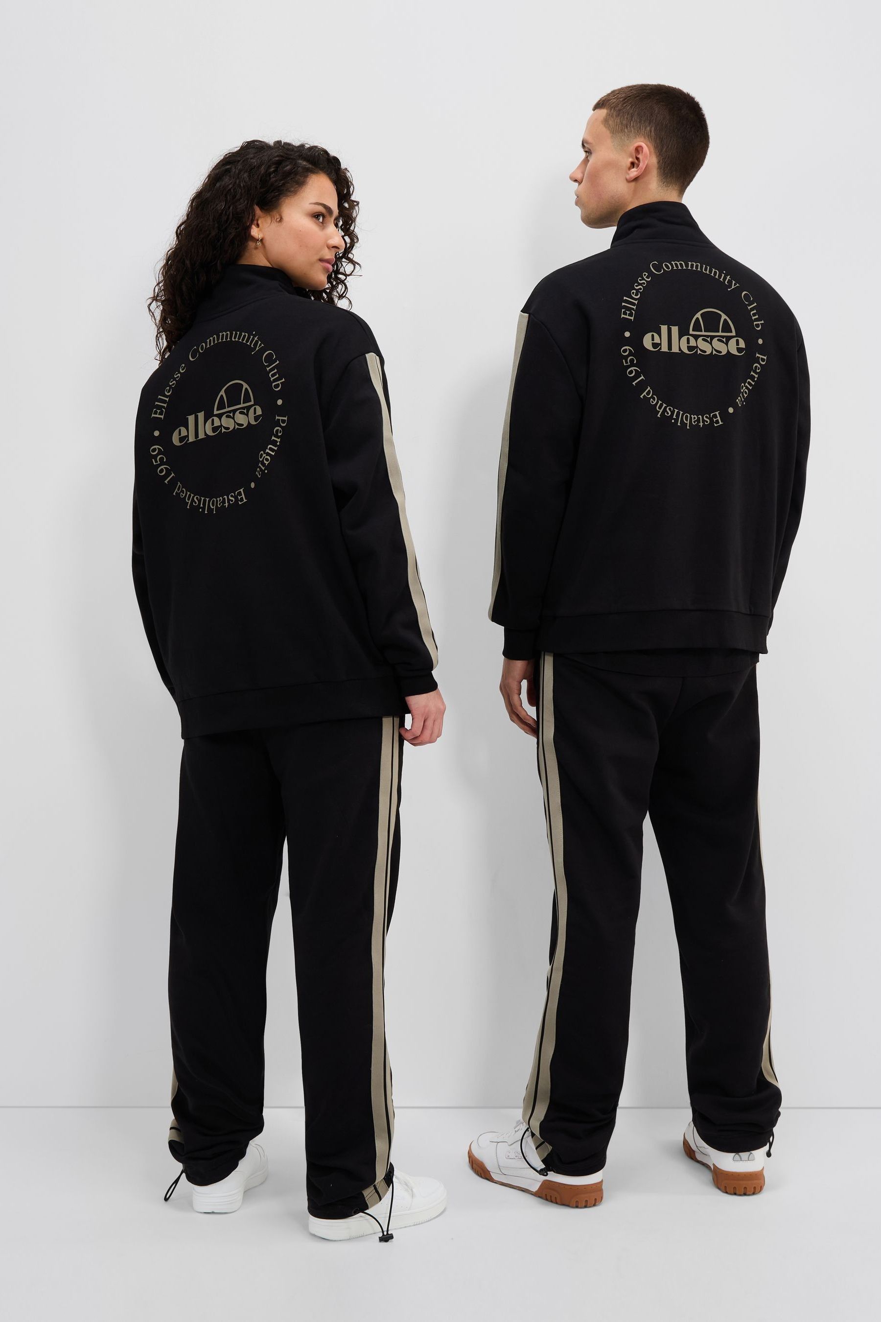 Buy Ellesse Zaragoza 1 2 Zip Track Black Sweat Top from the Next UK online shop