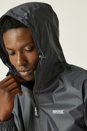 Regatta Grey Mens Waterproof Pack It Jacket - Image 5 of 13