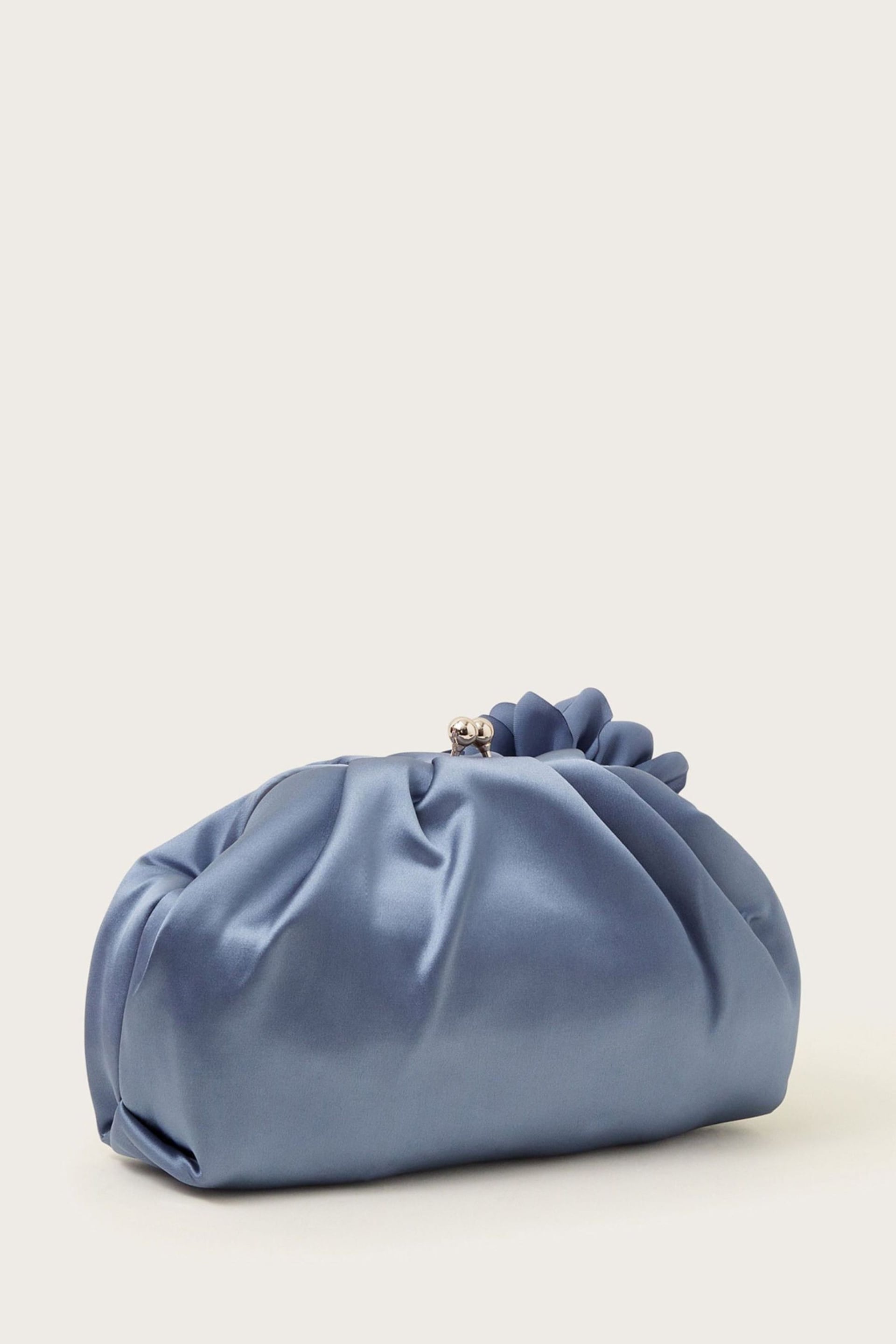 Monsoon Blue Corsage Satin Bag - Image 2 of 3