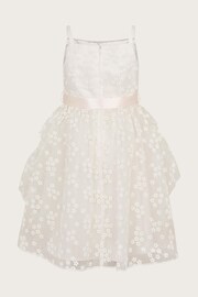 Monsoon Natural Jasmine Organza Flower Dress - Image 2 of 3