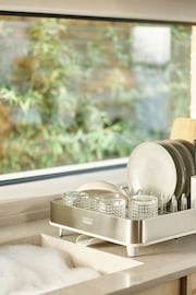 Joseph Joseph Light Stone Expandable Dish Rack With Draining Spout - Image 2 of 5