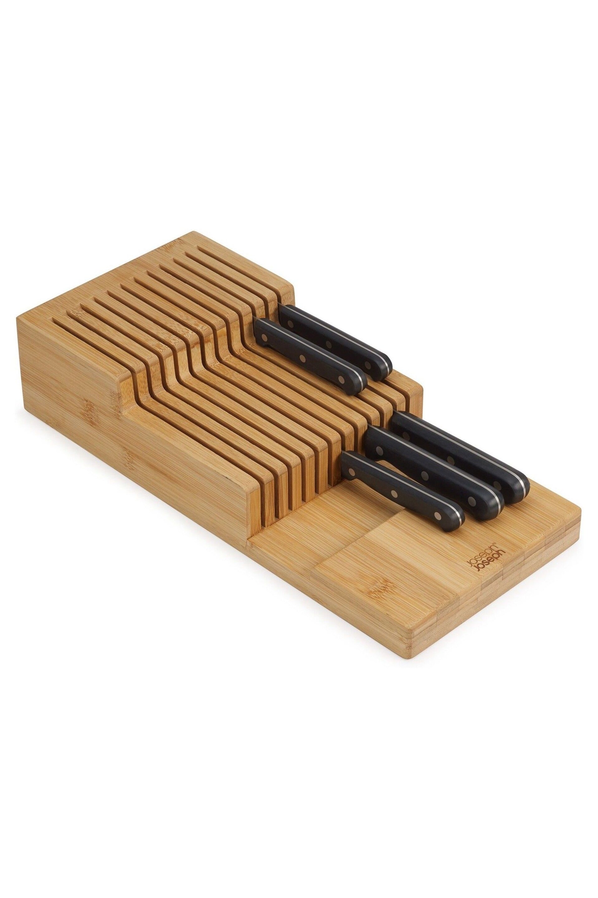 Joseph Joseph Bamboo Large 2-Tier In-Drawer Knife Organiser - Image 4 of 4