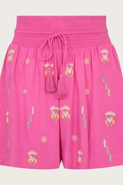 Monsoon Pink Kiran Embroidered Shorts - Image 5 of 5