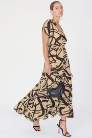Religion Natural Wrap Dress With Full Skirt - Image 1 of 6