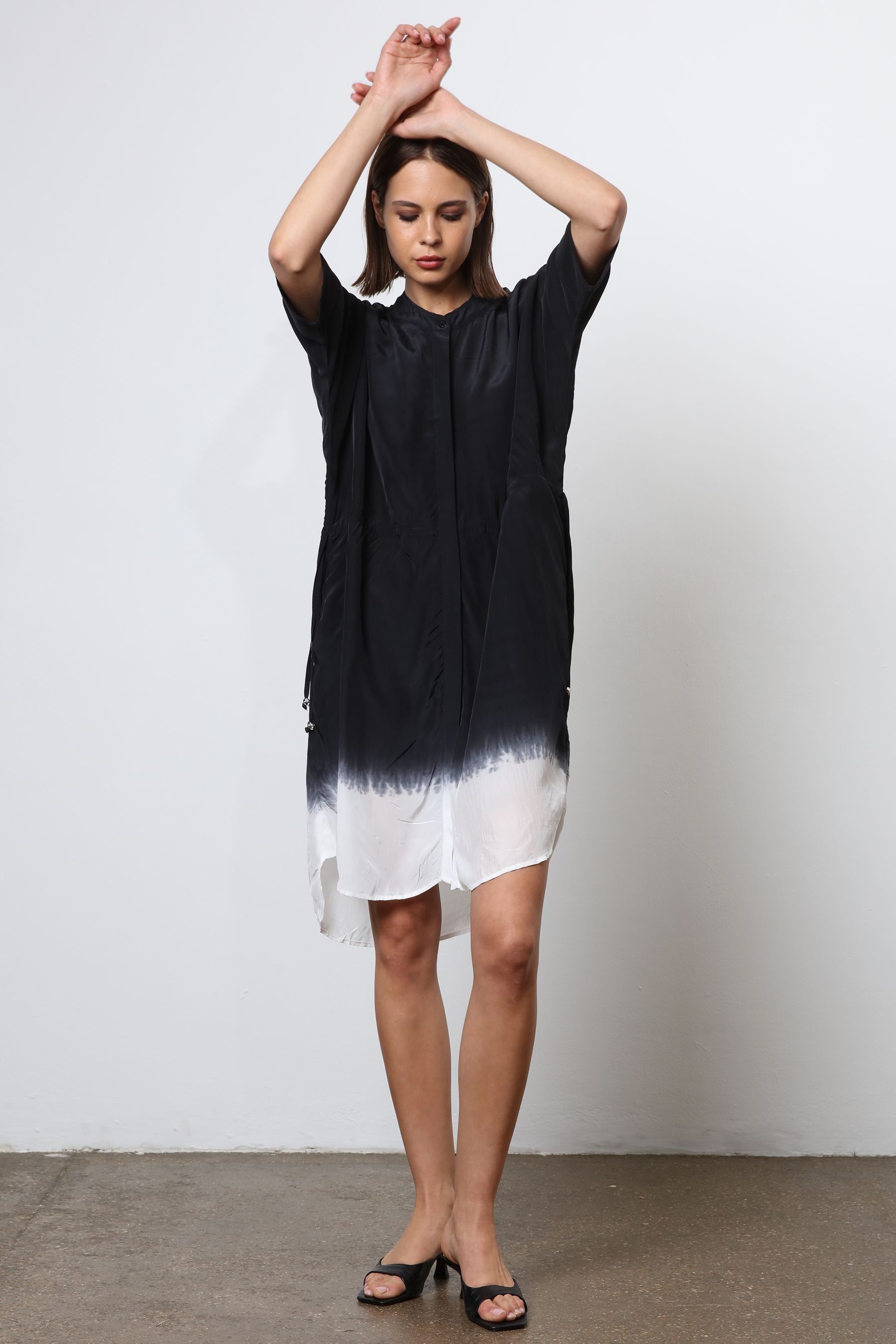 Black tie dye dress online