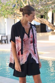 Religion Pink Oversized Blouse With Neck Tie - Image 1 of 8
