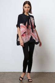 Religion Pink Oversized Blouse With Neck Tie - Image 3 of 8