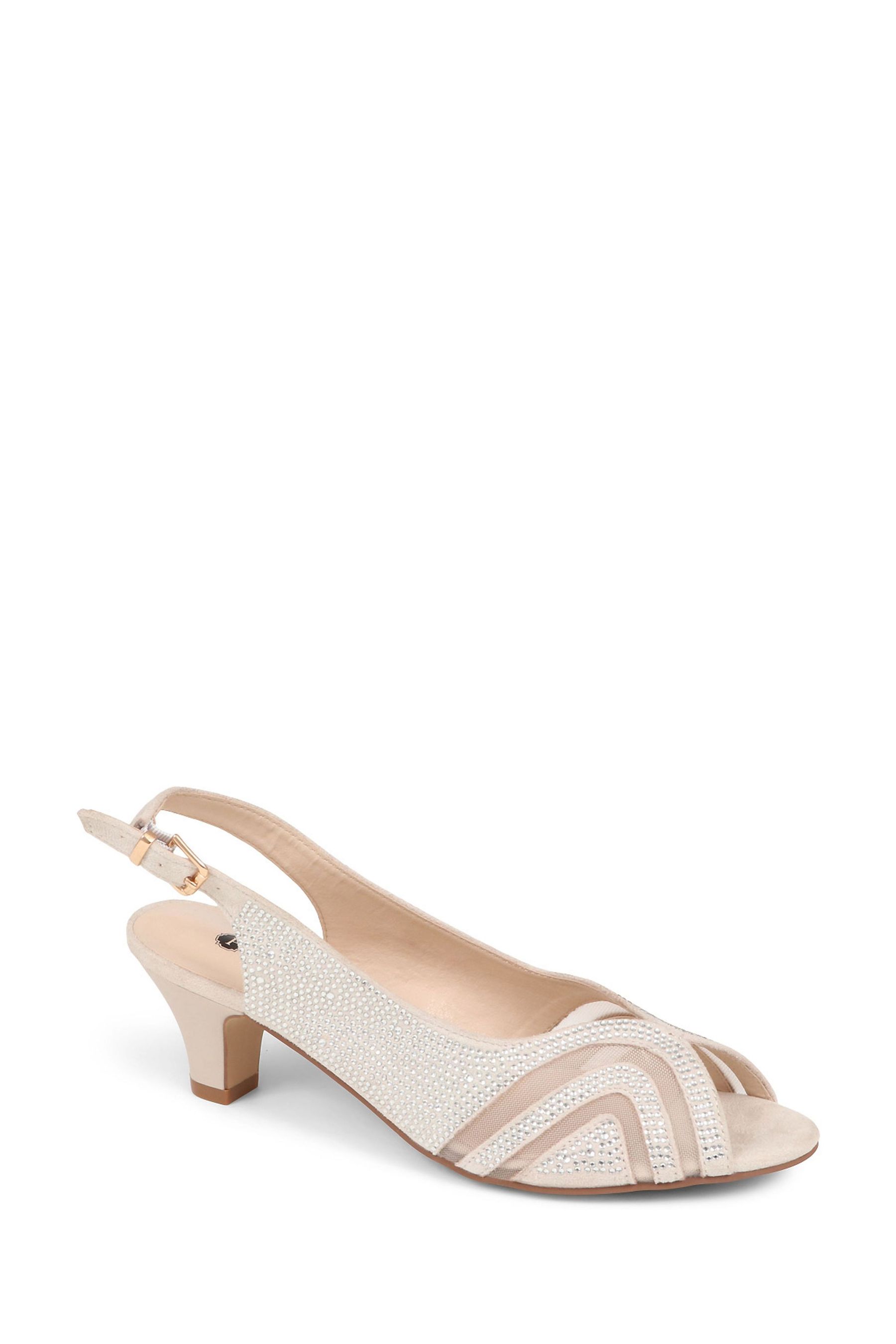 Nude evening shoe online