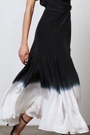 Religion Black Tie Dye Wrap Dress With Full Skirt - Image 8 of 8