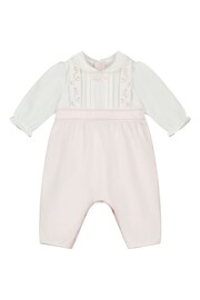 Emile et Rose Pink All In One with emb pleats, Pink lower & H/B - Image 3 of 5