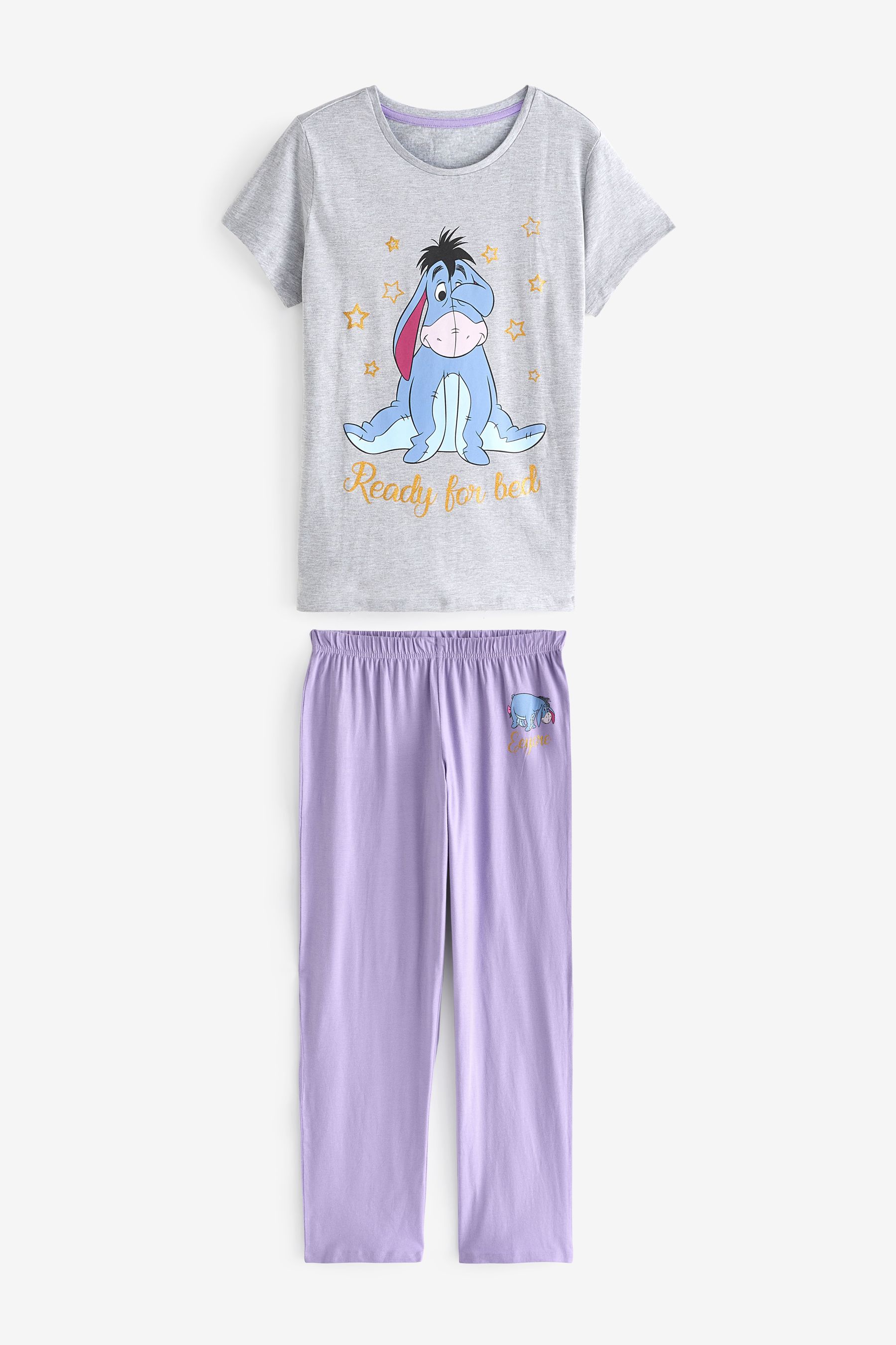 Character Eeyore Purple Pyjamas Small Womens