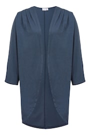 Celtic & Co. Blue Organic Cotton Slub Jersey Cardigan - Image 2 of 6